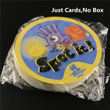 Load image into Gallery viewer, Dobble 16 styles Spot It Card Game Toy Iron Box Sport Go Camping Hip Kids Board Games Gift Animals Alphabet123