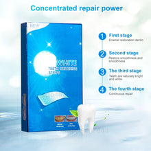 Load image into Gallery viewer, 28Pcs/14Pairs Advanced Teeth Whitening Strips Stain Removal for Oral Hygiene Clean Double Elastic Dental Bleaching Strip