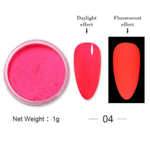 Load image into Gallery viewer, 1Box Sugar Nail Powder Glitter Nail Dust Powder Laser Gradient Nail Pigment Coloful Glitter Nail Art Decoration Accessories