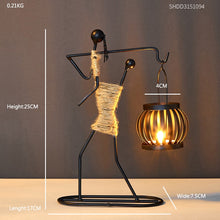 Load image into Gallery viewer, Home Decoration Accessories Creative Candle Holder Iron Kitchen Restaurant Romantic Candlestick Christmas Halloween Bar Party