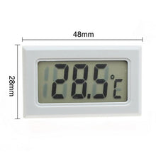 Load image into Gallery viewer, LCD Digital Temperature Humidity Meter Home Indoor Outdoor hygrometer thermometer Weather Station with Clock