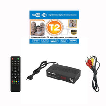 Load image into Gallery viewer, DVB-T2 TV Tuner Vga TV Box DVB T2 for Digital TV Receptor Wifi Receiver DVBT2 DVB-C Set-top Box H.265 HEVC AC3 HD DVB C Tuner