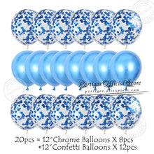 Load image into Gallery viewer, 20pcs 12Inch Rose Gold Balloons Confetti Chrome Balloon Birthday Party Decors Wedding Decorations New Year Decor Globos Metallic