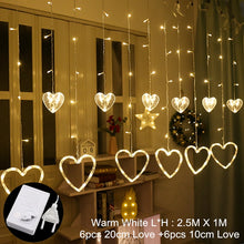 Load image into Gallery viewer, Curtain Fairy String Light LED Christmas Decorations for Home Garland Xmas Light Christmas New Year 2021 Navidad Ornament Gift