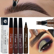 Load image into Gallery viewer, 1 Pcs Makeup Eyebrow Pencil Liquid Makeup Pencil Waterproof Brown Eyebrow Pencil with Fork Tip Durable Tattoo Pen
