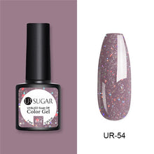 Load image into Gallery viewer, UR SUGAR Nude Glitter Gel Nail Polish Varnish Pink Rose Gold Shimmer Soak Off UV LED Nails Gel varnish 7.5ml