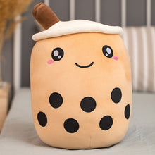 Load image into Gallery viewer, real-life bubble tea plush toy stuffed food milk tea soft doll boba fruit tea cup pillow cushion kids toys birthday gift