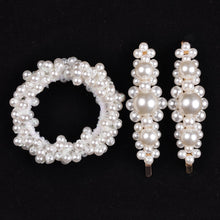 Load image into Gallery viewer, 14 Colors Woman Elegant Pearl Hair Ties Beads Girls Scrunchies Rubber Bands Ponytail Holders Hair Accessories Elastic Hair Band