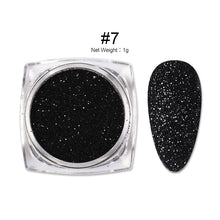 Load image into Gallery viewer, 1Box Sugar Nail Powder Glitter Nail Dust Powder Laser Gradient Nail Pigment Coloful Glitter Nail Art Decoration Accessories