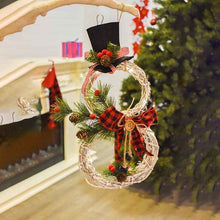 Load image into Gallery viewer, 2020 Christmas New Products Home Decoration Christmas Wreath Pendant LED Lights Wreath Pendant Christmas Vine Ring