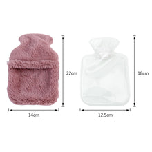 Load image into Gallery viewer, Winter Cartoon Rabbit Hot Water Bottle PVC Stress Pain Relief Therapy Hot Water Bag With Knitted Soft Cozy Cover Hand Warmer 1pc