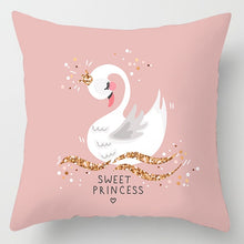 Load image into Gallery viewer, New Pink Roses Feathers Geometric Cushion Cover Modern Fashion Nordic Simple Pillowcase Decorative Sofa Seat Throw Pillows Cover
