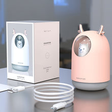Load image into Gallery viewer, Home Appliances USB Humidifier 300ml Cute Pet Ultrasonic Cool Mist Aroma Air Oil Diffuser Romantic Color LED Lamp Humidificador
