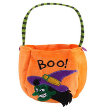 Load image into Gallery viewer, Halloween Trick or Treat Candy Bag Kids Sugar Holder Pouch Sacks Gift Bags Food Container Pumpkin Witches Tote Storage Baskets