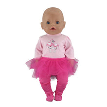 Load image into Gallery viewer, New Doll Clothes Born Baby Fit 18 inch 40-43cm Unicorn cactus dress Doll Accessories Clothes For Baby Festival Birthday G
