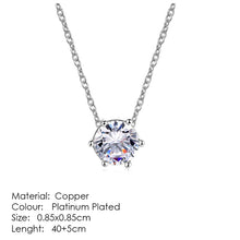 Load image into Gallery viewer, Aesthetic Charm Pendant Necklaces For Women Shine Zircon Choker Collar Chain On The Neck Jewellry Wedding Fashion Jewelry N426