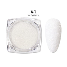 Load image into Gallery viewer, 1Box Sugar Nail Powder Glitter Nail Dust Powder Laser Gradient Nail Pigment Coloful Glitter Nail Art Decoration Accessories