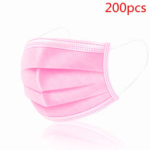 Load image into Gallery viewer, 24h Fast Shipping Hot Sale 3-layer Mask 100 Pcs Face Mouth Masks Non Woven Mascarillas Disposable Anti-Dust Masks Earloops Masks