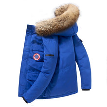 Load image into Gallery viewer, 90%Down Jackets Men Winter Jacket Men Fashion Thick Warm Parkas Fur White Duck Down Coats Casual Man Waterproof Down Jackets 165