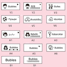 Load image into Gallery viewer, Customized Name Stamp Waterproof Toy Baby Student Clothes Chapter Wash Not Faded Children's Seal Customize DIY Clothing-Stamps
