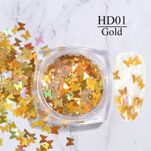 Load image into Gallery viewer, Holographic Powder on Nails Laser Silver Glitter Chrome Nail Powder DIP Shimmer Gel Polish Flakes for Manicure Pigment CH1028-4