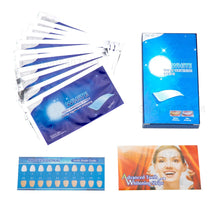 Load image into Gallery viewer, 28Pcs/14Pairs Advanced Teeth Whitening Strips Stain Removal for Oral Hygiene Clean Double Elastic Dental Bleaching Strip