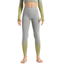 Load image into Gallery viewer, X-HERR Seamless High Waist Sport Workout Tights Striped Running Gym Fitness Yoga Tight Active Leggings
