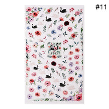 Load image into Gallery viewer, Flower Series Nail Water Decal Stickers Sakura Daisy Lavender Floral Pattern Transfer Sticker Nail Art Decoration