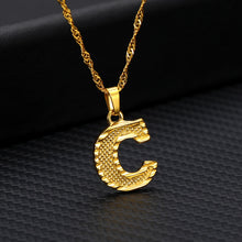 Load image into Gallery viewer, Capital Letter Initial Necklace For Women Stainless Steel Gold A-Z Alphabet Pendant Necklace Jewelry Christmas Gift Bijoux Femme