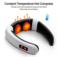 Load image into Gallery viewer, Electric Neck Massager & Pulse Back 6 Modes Power Control Far Infrared Heating Pain Relief Tool Health Care Relaxation Machine