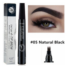 Load image into Gallery viewer, 1 Pcs Makeup Eyebrow Pencil Liquid Makeup Pencil Waterproof Brown Eyebrow Pencil with Fork Tip Durable Tattoo Pen