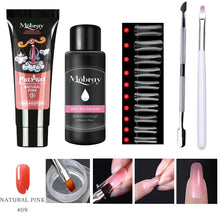 Load image into Gallery viewer, Poly nail gel Kit Nail Extension Poly Gel Set With Nial Tips Dual Form Qiuck Dry Builder Gel For Manicure Finger Extend Brush