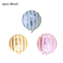 Load image into Gallery viewer, 1set Pink Donut Lip Ice Cream Popcorn Candy Foil Balloon Baby Shower Happy Birthday Decoration Balloon Boy Girl Cute Kid Toy