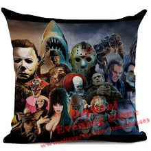 Load image into Gallery viewer, Halloween Horror Cushion Cover Chucky Annabelle Scream Clown Printed Throw Pillows Living Room Halloween Decorative Pillow Case