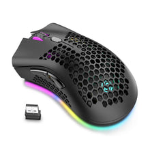 Load image into Gallery viewer, ALLOYSEED BM600 2.4GHz Wireless Mouse 2400DPI Adjustable RGB Backlit Honeycomb USB Optical Gaming Mouse Gamer Mice For Laptop PC