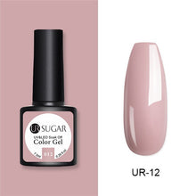 Load image into Gallery viewer, UR SUGAR Nude Glitter Gel Nail Polish Varnish Pink Rose Gold Shimmer Soak Off UV LED Nails Gel varnish 7.5ml
