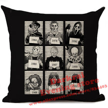 Load image into Gallery viewer, Halloween Horror Cushion Cover Chucky Annabelle Scream Clown Printed Throw Pillows Living Room Halloween Decorative Pillow Case