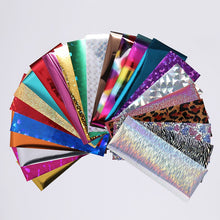 Load image into Gallery viewer, 100/50x4cm Nail Foils Marble Series Pink Blue Foils Paper Nail Art Transfer Sticker Slide Nail Art Decal Nails Accessories 1 Box
