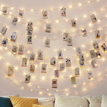 Load image into Gallery viewer, 10M Photo Clip USB Festoon Led String Fairy Lights Battery Operated Garland New Year's Party Christmas Decorations for Home Room