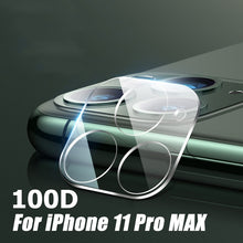 Load image into Gallery viewer, 100D Camera Protection Glass For iPhone SE 2020 11 Pro XS Max XR X Full Cover Lens Screen Protector For 7 8 Plus Tempered Glass