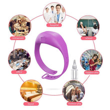 Load image into Gallery viewer, 1 Set Adjustable Wash Hand Gel Dispenser Portable Bracelet Pumps Wristband Hand Soap Dispenser With Refillable Beak Bottle