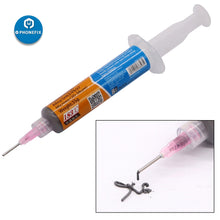 Load image into Gallery viewer, Mechanic Paste Flux 10CC Tin Soldering XG-Z40 Sn63/Pb37 25-45um with Syringe for Mobile Phone SMD PCB Repair Soldering Paste