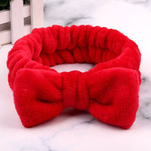Load image into Gallery viewer, 2020 New Letter OMG Headbands for Women Girls Bow Wash Face Turban Makeup Elastic Hair Bands Coral Fleece Hair Accessories