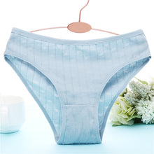 Load image into Gallery viewer, FINETOO Cotton Women's Panties Sexy Lace Underwear Solid Color Briefs For Women M-XL Sexy Underpants Comfortable Female Lingerie