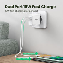 Load image into Gallery viewer, Ugreen 36W Fast USB Charger Quick Charge 4.0 3.0 Type C PD Fast Charging for iPhone 12 USB Charger with QC 4.0 3.0 Phone Charger