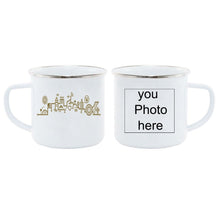 Load image into Gallery viewer, Personalized photo print Enamel MUG Coffee Milk Tea Cup Travel mug Unique Gifts