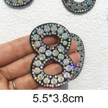 Load image into Gallery viewer, A-Z 1pcs Rhinestone English Alphabet Letter Applique 3D Iron On letters Patch For Clothing Badge Paste For Clothes Bag Shoes