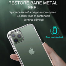 Load image into Gallery viewer, Luxury Transparent Shockproof Case For iPhone 11 Pro X Xr Xs Max Soft Silicone Case iPhone 6 6s 7 8 Plus 5 5S SE 2020 Back Cover