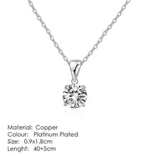 Load image into Gallery viewer, Aesthetic Charm Pendant Necklaces For Women Shine Zircon Choker Collar Chain On The Neck Jewellry Wedding Fashion Jewelry N426