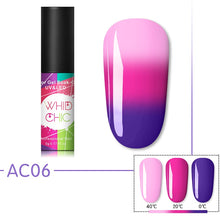 Load image into Gallery viewer, WHID CHIC Thermal Glitter Soak Off UV Gel Polish Sparkling Temperature Color-changing Varnish Gel Nail Art varnish Decor